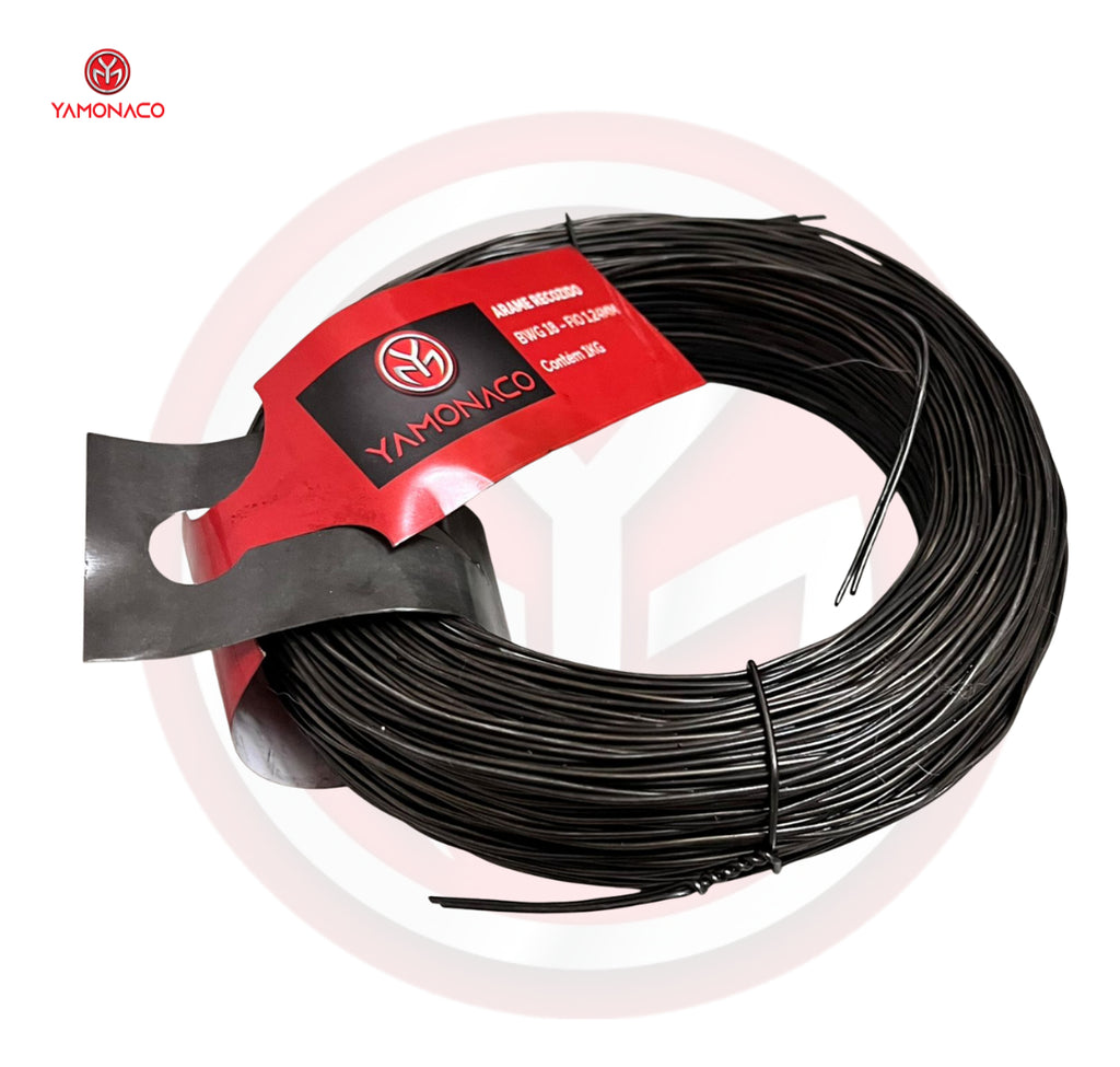 Arame Recozido Bwg 18 1,24mm - 3kg - Preto Preto