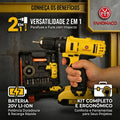 Parafusadeira Furadeira De Impac A Bateria 20v 127/220v 50hz